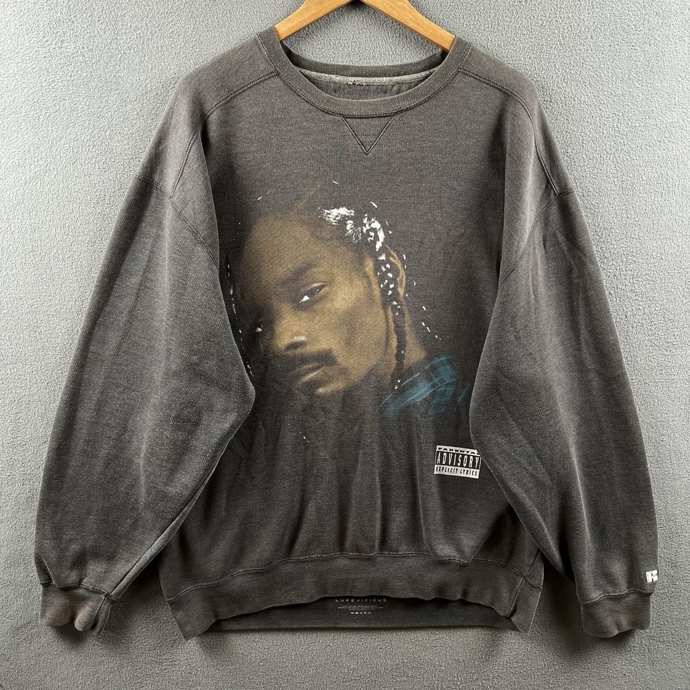 Luke Vicious Vintage Snoop Dogg Hand Painted Crewneck Sweatshirt Mens XL Russell